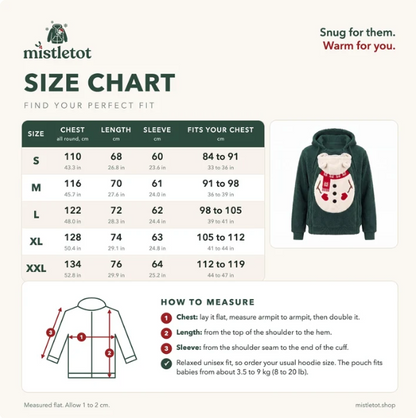 SnugHeart™ Baby Pouch Hoodie